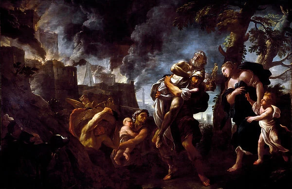 Aeneas fleeing Troy, 1675-1680 (painting)