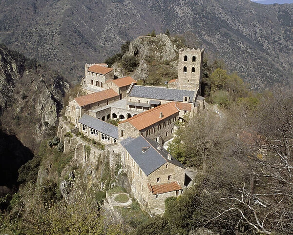 Aerial view of the abbey