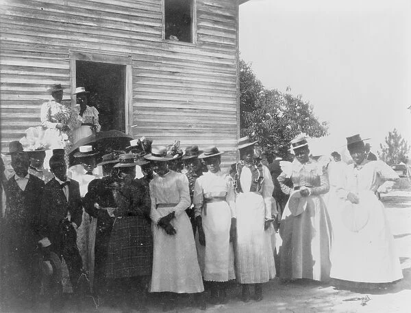 An African-American church in Georgia, c. 1899 (b  /  w photo)