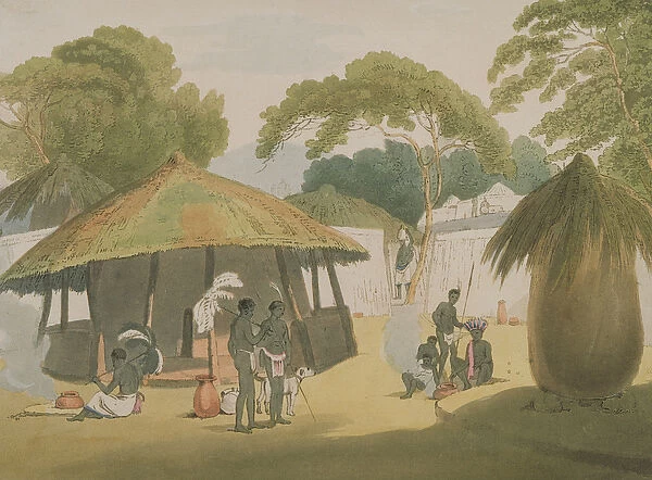 African Village, published 1806 (lithograph)