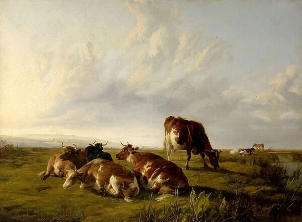 Afternoon in the Meadows, 1861 (oil on canvas)