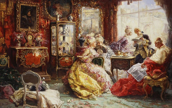 An Afternoon in the Salon, 1902 (oil on canvas)