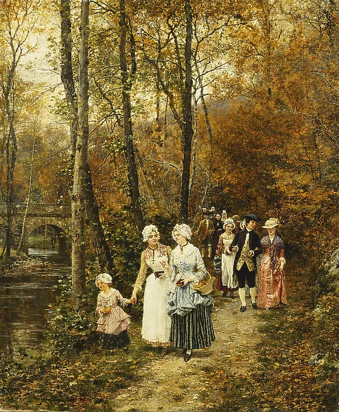 The Afternoon Stroll, 1879 (oil on canvas)