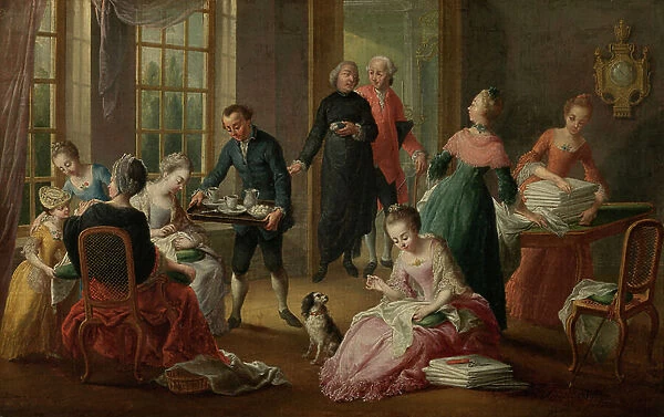 Afternoon Tea, 1778 (oil on canvas)