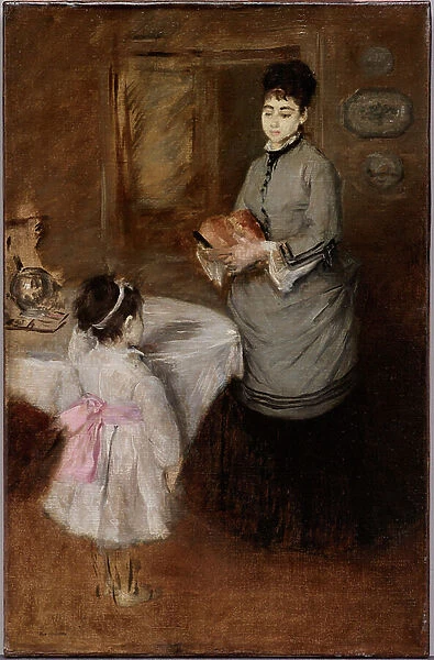 Afternoon Tea, c. 1874 (oil on canvas)