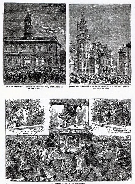The Agitation in Ireland, illustrations from The Graphic, December 6th 1879