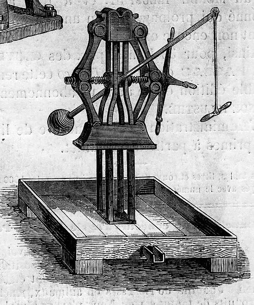 Agricultural machine: a press presented at the Agricultural Exhibition of 1860 in Paris
