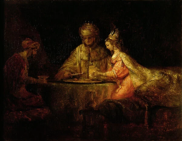 Ahasuerus (Xerxes), Haman and Esther, c. 1660 (oil on canvas)