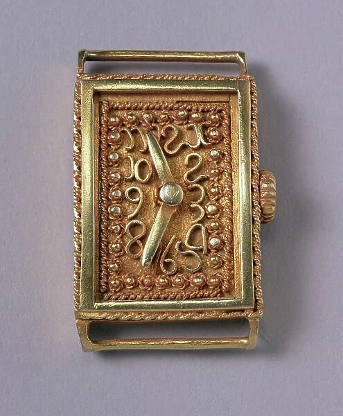 Akan Watch, from Ghana (gold) (detail) (see also 186347, 186349)