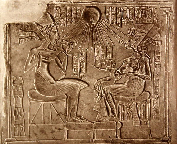 Akhenaten and His Family, from Akhetaten (modern Tell el-Amarna)