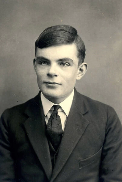 Alan Turing, 1928 (b  /  w photo)