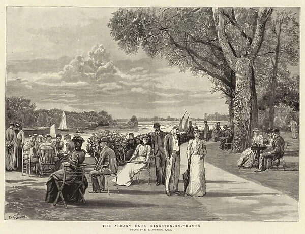 The Albany Club, Kingston-on-Thames (engraving)