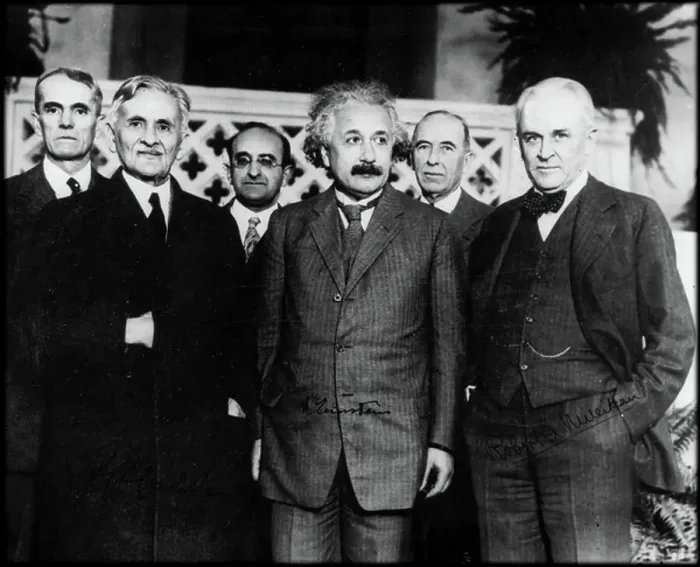 Framed Print : Albert Abraham Michelson, Albert Einstein, Robert Andrews Millikan, Walter Sydney Adams, Walther Mayer and Max Farrand (b / w photo) Framed Print : Albert Abraham Michelson, Albert Einstein, Robert Andrews Millikan, Walter Sydney Adams, Walther Mayer and Max Farrand (b / w photo)