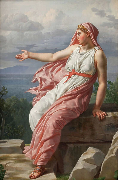 Alcyone's Farewell to her Husband. From Ovid's Metamorphoses, Song XI, 1813 (oil on canvas)