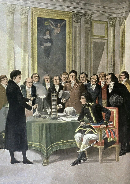 Alessandro Volta, 1800 (print)