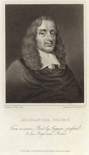 Alexander Brome - English poet (1620 - 1666) (engraving)