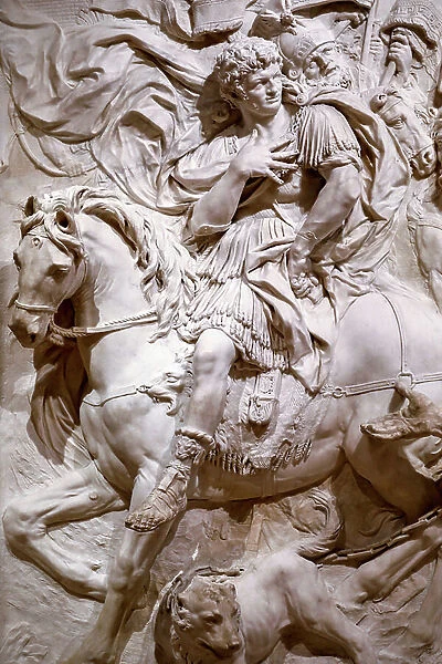 Alexander and Diogenes, 1671-1689 (Carrara Marble)