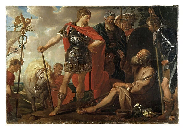 Alexander and Diogenes, 1803 (oil on canvas)