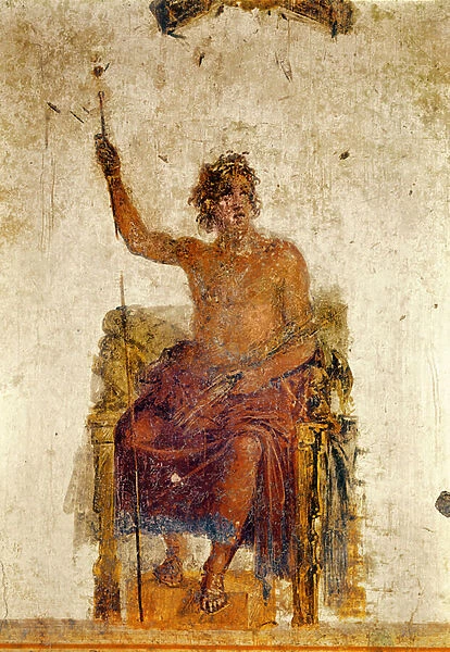 Alexander the Great, possibly as Zeus (fresco)