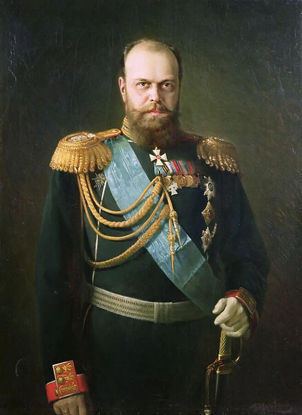 Alexander III, 1884 (oil on board)