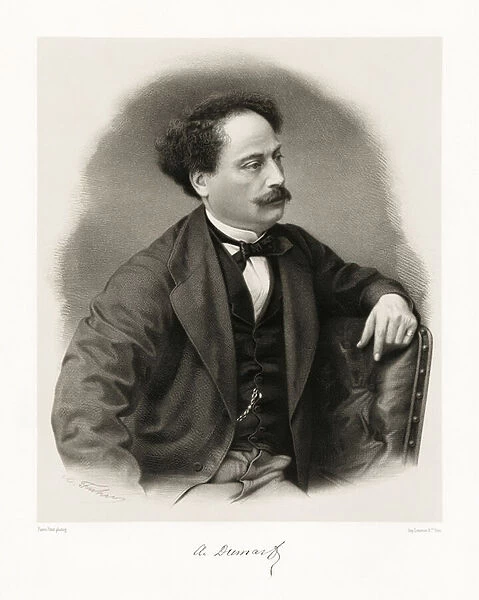 Alexandre Dumas, 1865-66 (litho)