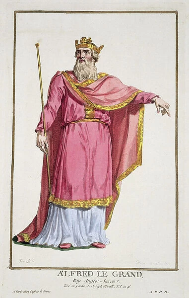 Alfred the Great (849-99) from Receuil des Estampes