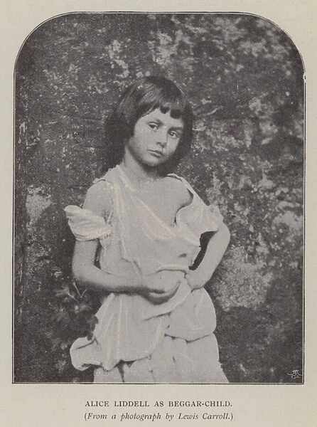 Alice Liddell as Beggar-Child (b  /  w photo)