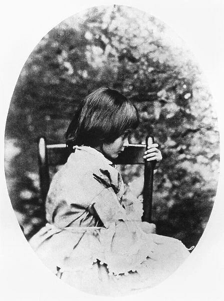 Alice Pleasance Liddell (1852-1934) 1858 (b  /  w photo)