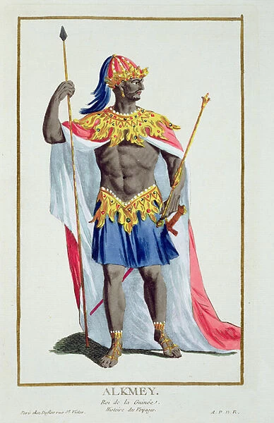 Alkmey, King of Guinea from Receuil des Estampes, Representant les Rangs et les