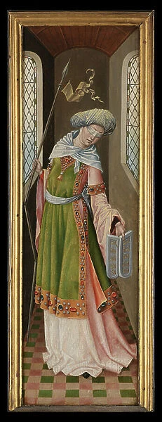 Allegorical figure of the Synagogue, from the Legend of St. Ursula, 1482 (oil on panel)
