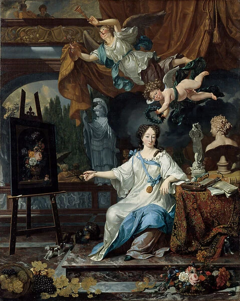 Allegorical Portrait of an Artist in Her Studio, c. 1675-1685 (oil on canvas)