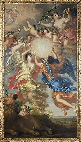 Allegorie de Charles XI de Suede et Ulrique Eleonore de Danemark et de Norvege - Allegory