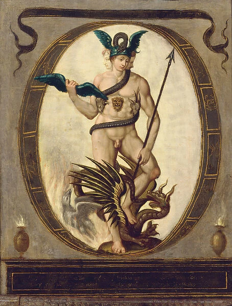 An Allegory of Alchemy (oil on copper)