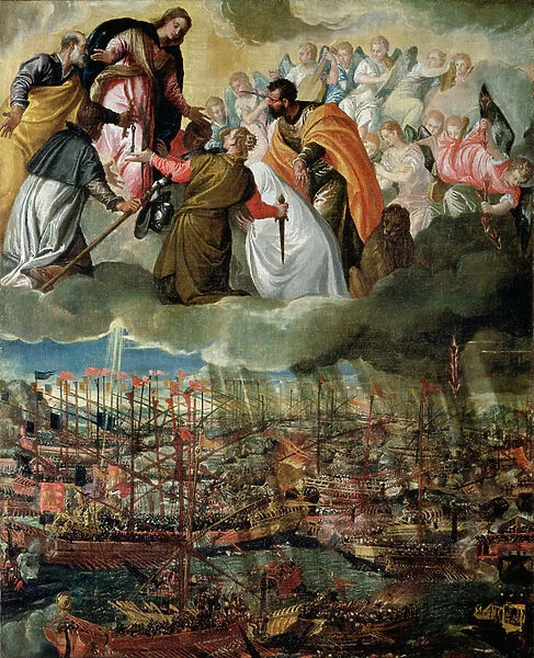 Allegory of the Battle of Lepanto, 7th October 1571 (oil on canvas)