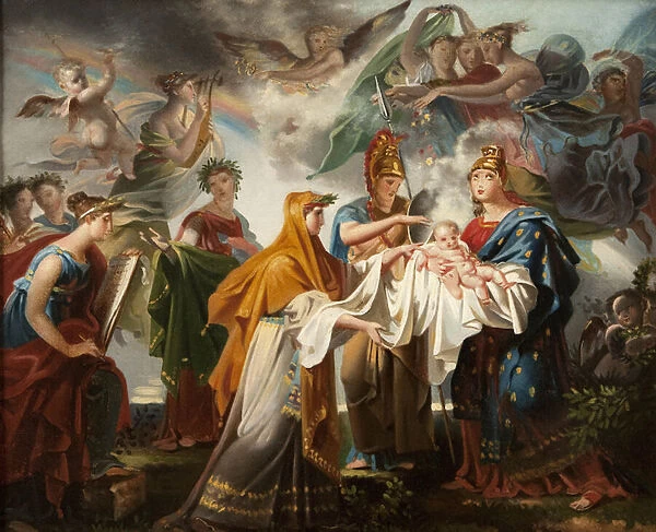 Allegory of the Birth of the King of Rome, renamed after 1814 Allegory of the Birth of