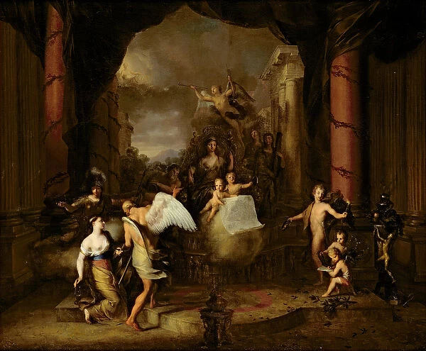 Allegory of the city of Amsterdam (oil on canvas)