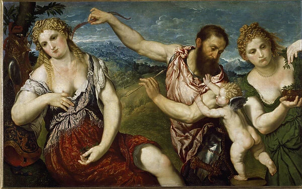 Allegory with Flore, Venus, Mars and Cupid (painting, c. 1560)
