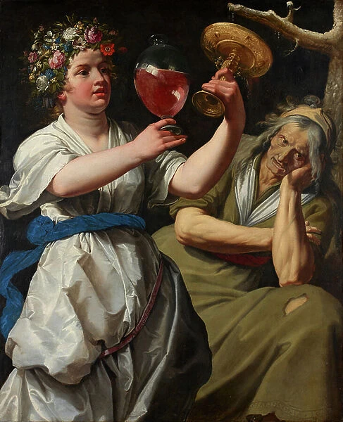 Allegory of Joy and Melancholy, 1628 (oil on canvas)