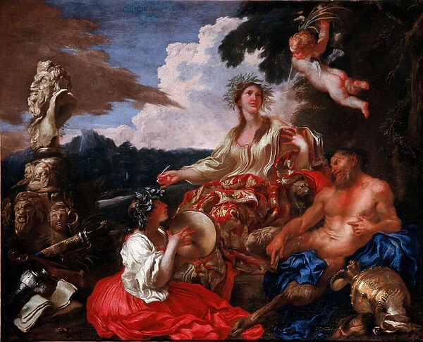 Allegory of music. 17th century (painting)