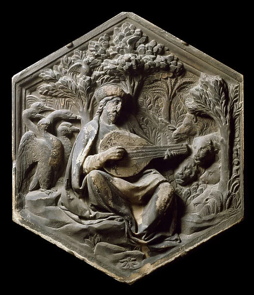 Allegory of Music as Orpheus. The animals listen to Orpheus playing the lute