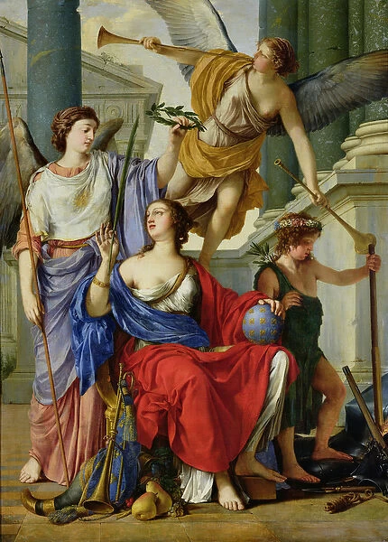 Allegory of the Regency of Anne of Austria (1601-66) 1648 (oil on canvas)