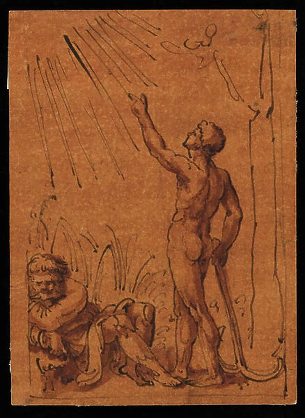 Allegory of the sun and the earth, 1551-1600 (pen and black ink with wash on paper)