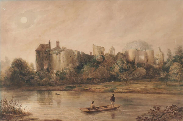 Allington Castle, 1800-65 (Watercolour)