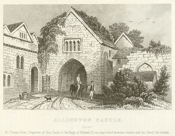 Allington Castle, Kent (engraving)