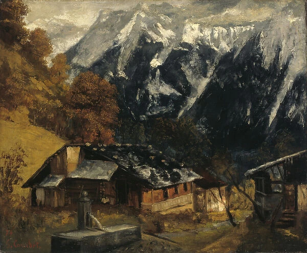 An Alpine Scene, 1874 (oil on canvas)