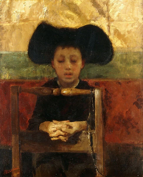 Altar Boy Praying, c. 1865-1875 (oil on canvas)