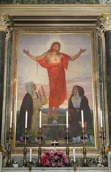 Altarpiece of the Chapel of the Sacred Heart, 1922 (oil on canvas)