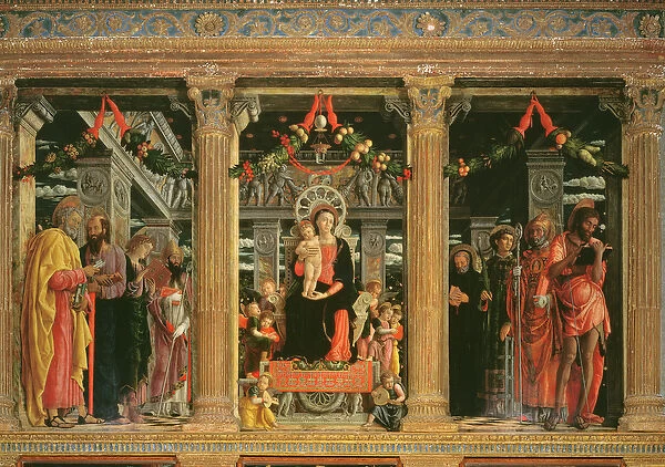 Altarpiece of St. Zeno of Verona, 1456-60 (oil on panel) (detail of 214237)