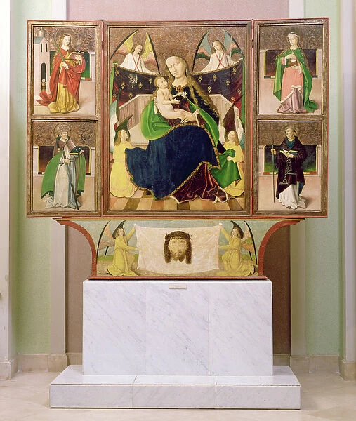 Altarpiece of the Virgin Mary from Liptoszentandras c. 1480 (tempera on panel)