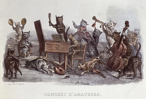 An Amateur Concert, engraved by Francois Seraphin Delpech (1778-1825) c